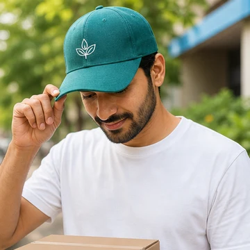 Brand merchandise cap